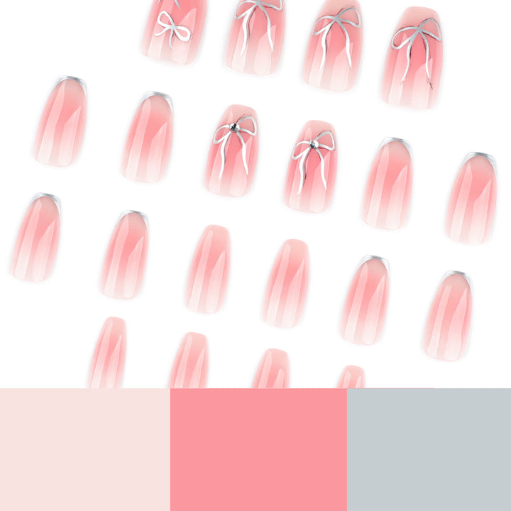 Artful Nail Art with Bow Design Bowlift