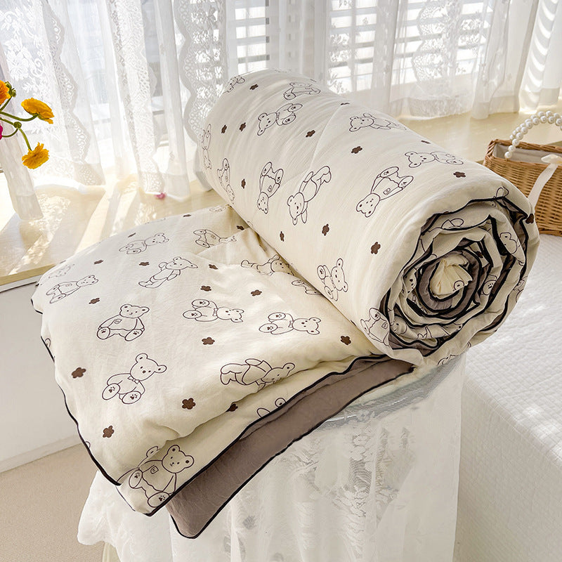 Floral Embroidered Comforter Bowlift