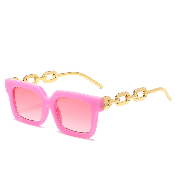 Women's fashionable sunglasses with unique chain element Bowlift