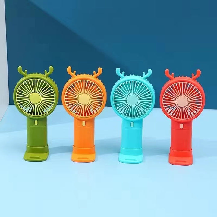 Creative Cartoon-Themed Handheld Fan Bowlift