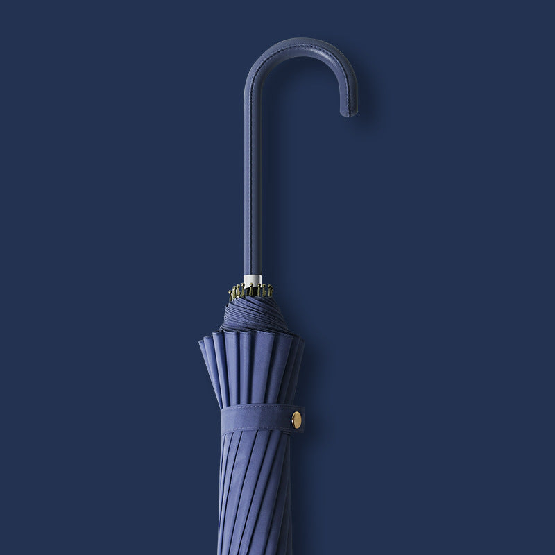 Ladies elegant umbrella with handle made of natural materials Bowlift