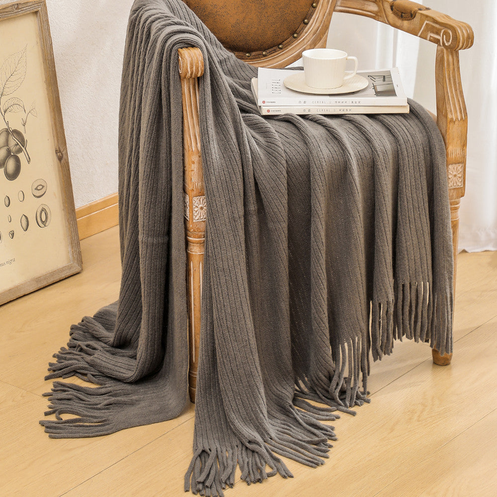 Ladies cozy knit blanket Bowlift