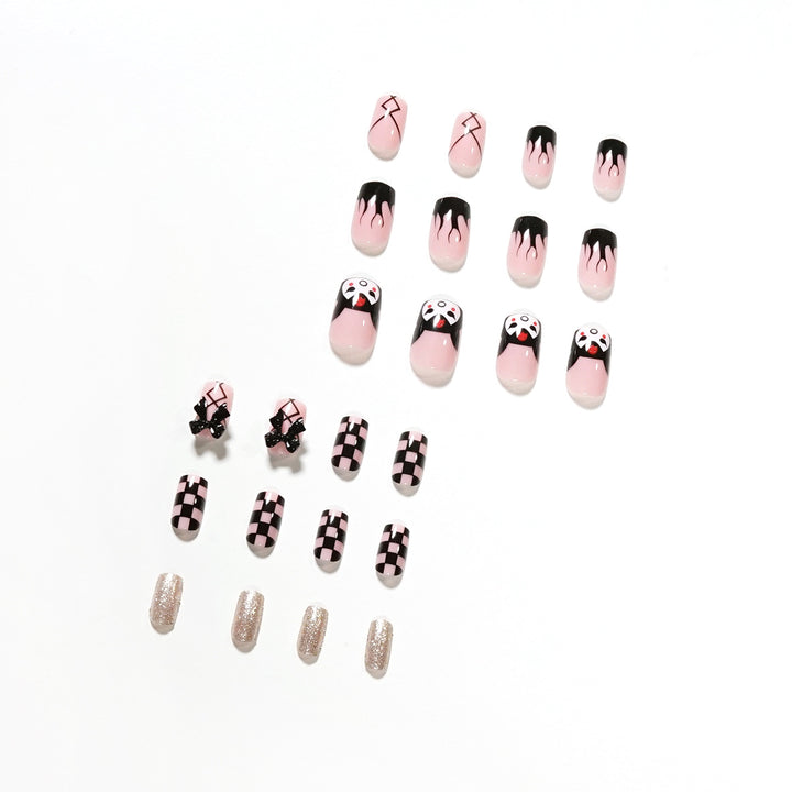 Artistic Nail Extensions with Whimsical Design Bowlift