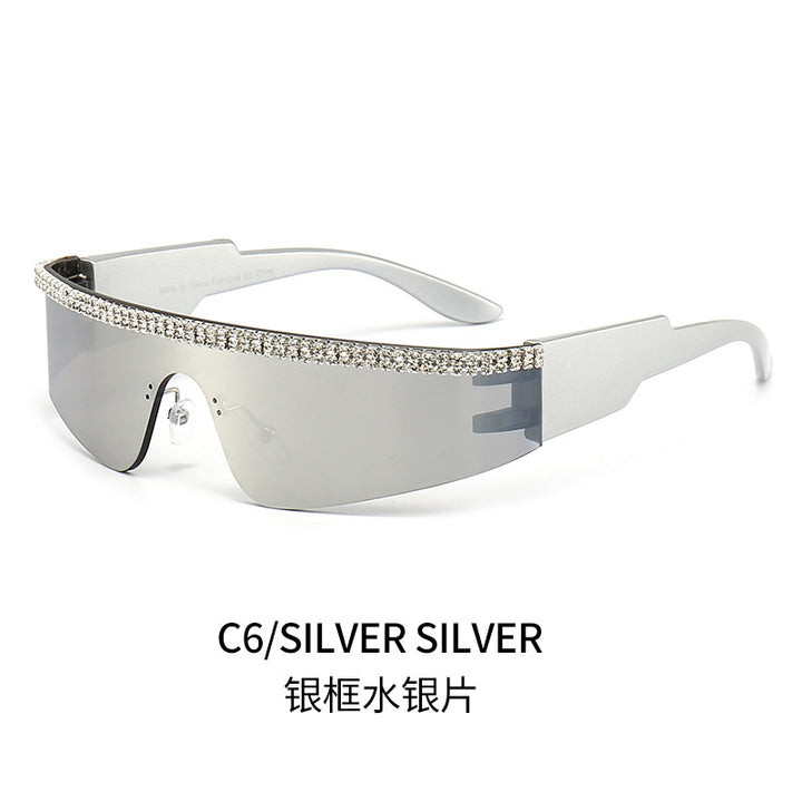 Women's Fashion Glamour Sunglasses with Rhinestone-Embellished Frame Bowlift