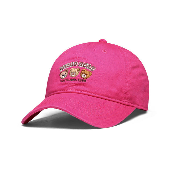 Women playful cotton cap with embroidered animal design Bowlift