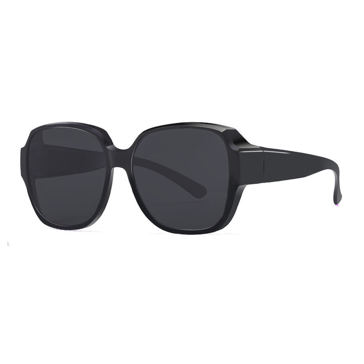 Women's Square Sunglasses with Wide Frame and UV Protection Bowlift