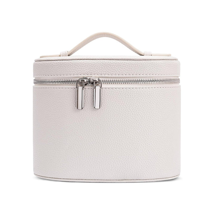 Cosmetic storage bag with elegant design and sturdy carrying handle Bowlift