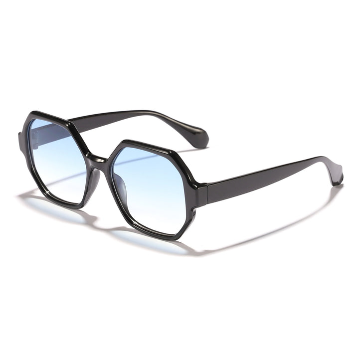 Women's fashionable sunglasses with hexagonal frame and UV protection Bowlift