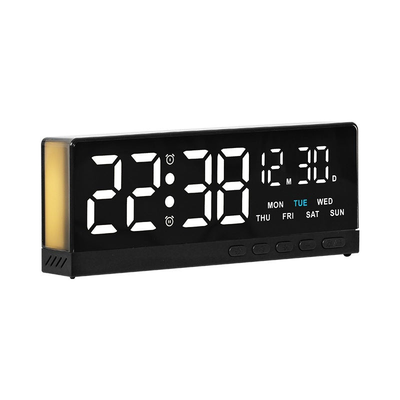 Digital Alarm Clock with Clear LED Display Bowlift