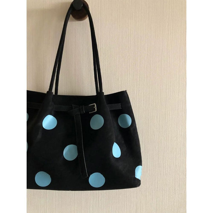 Stylish Polka Dot Tote Bag Bowlift
