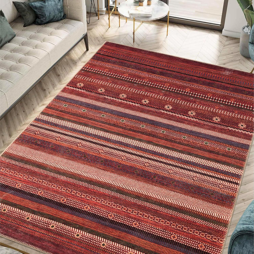 Bohemian Inspired Geometric Area Rug