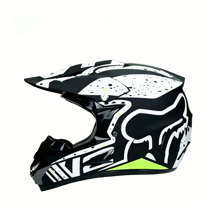 full-face motocross helmet with extended visor and reinforced chin guard Bowlift