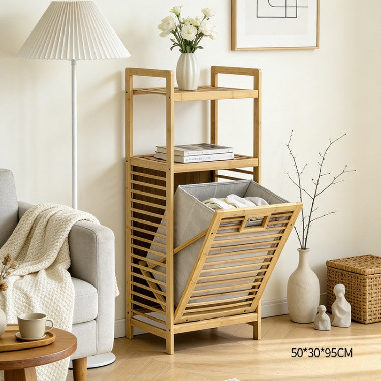 Laundry shelf with baskets Bowlift
