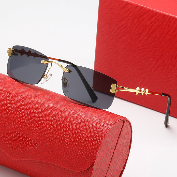Women’s stylish retro sunglasses with luxurious metal frame and polarized lenses Bowlift
