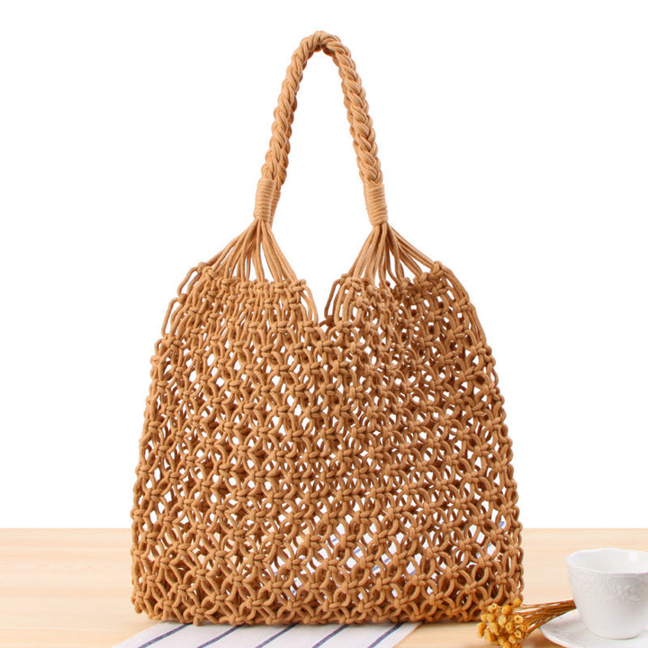 Handbag Made of Durable Hand-Knotted Net Material Bowlift