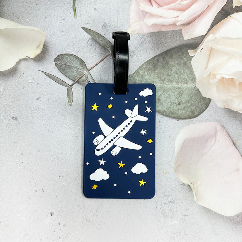 Airplane-Themed Luggage Tag Bowlift