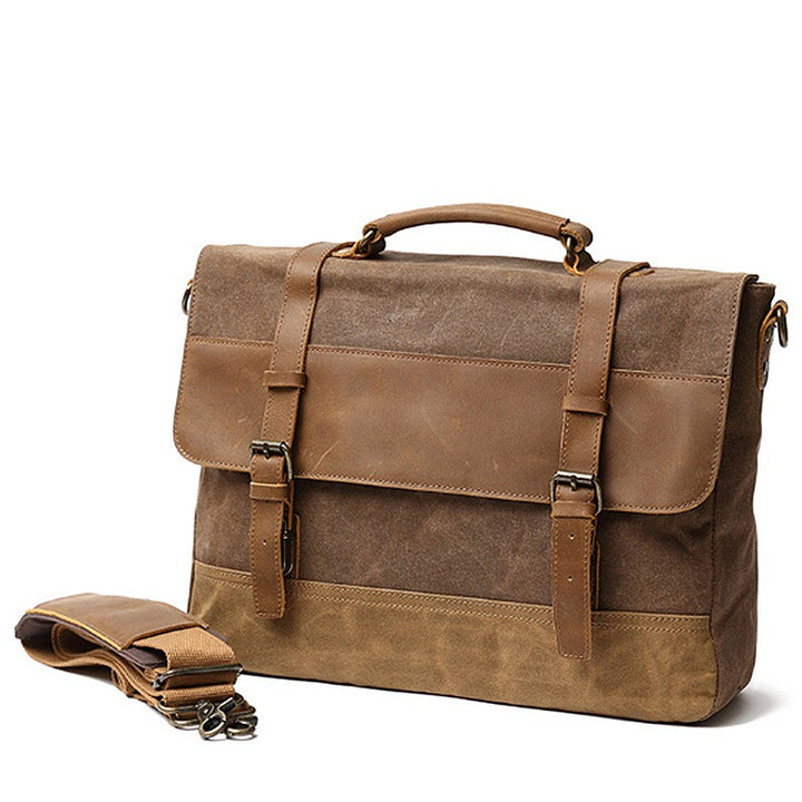 Robust briefcase with vintage design Bowlift