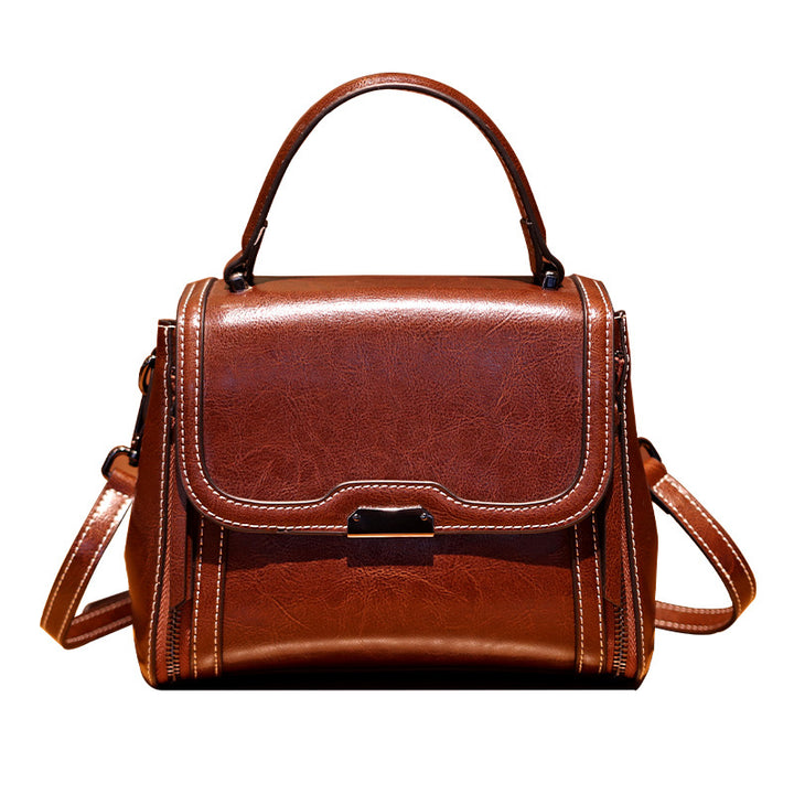 Luxe Leather Mini Satchel Bag