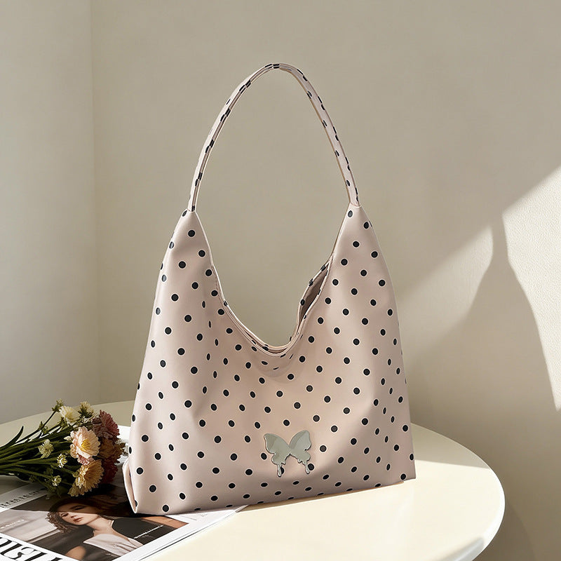 WoChic Polka Dot Hobo Bag Bowlift