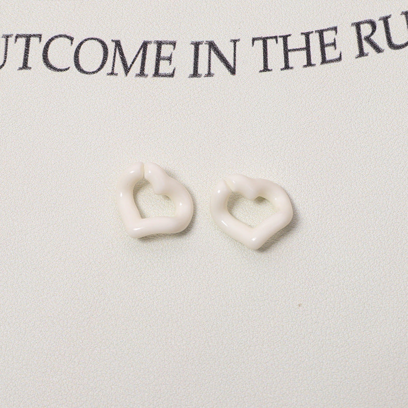 WoHeart-Shaped Decorative Earrings Bowlift