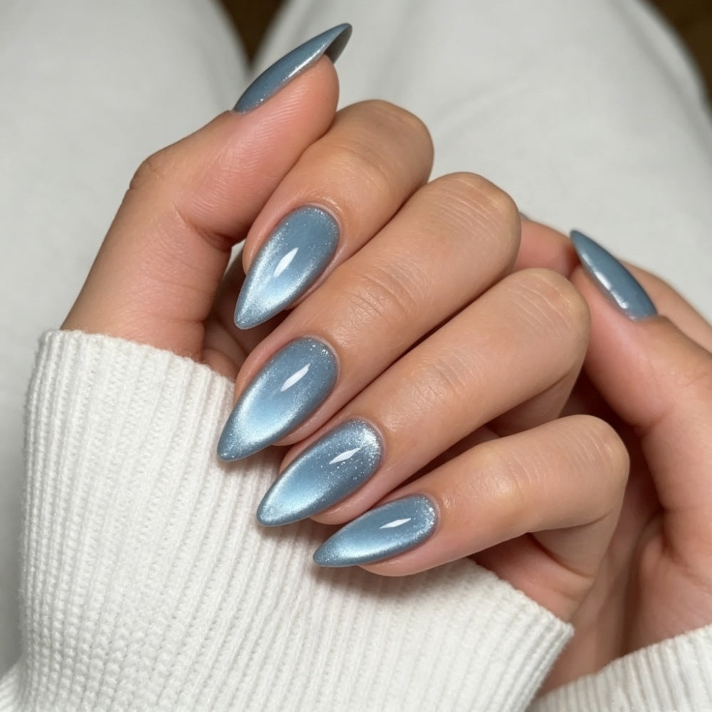 Stiletto Press-On Nail Set with Glossy Gradient Finish Bowlift