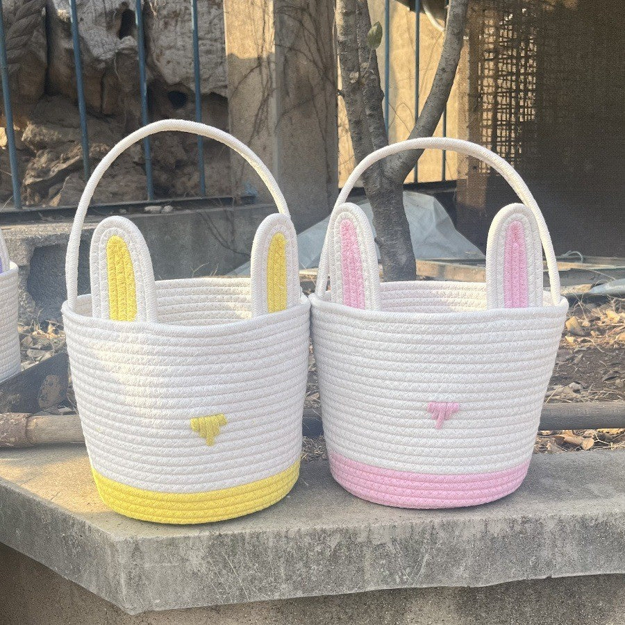 Women cute storage basket with bunny ears Bowlift