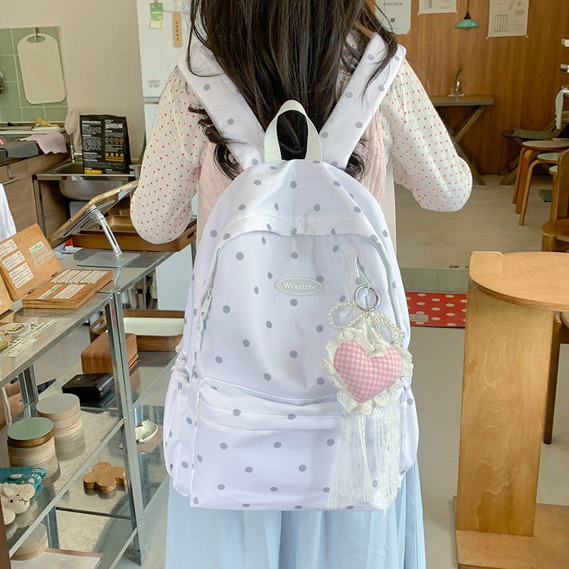 Decorative Polka Dot Backpack