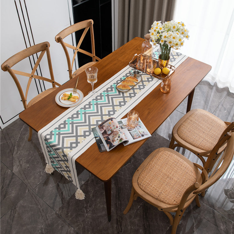 Geometric Patterned Table Runner