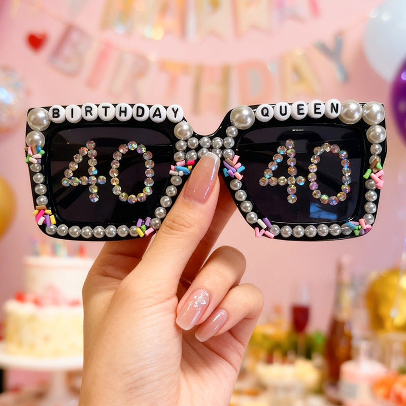 Birthday Celebration Themed Sunglasses Bowlift
