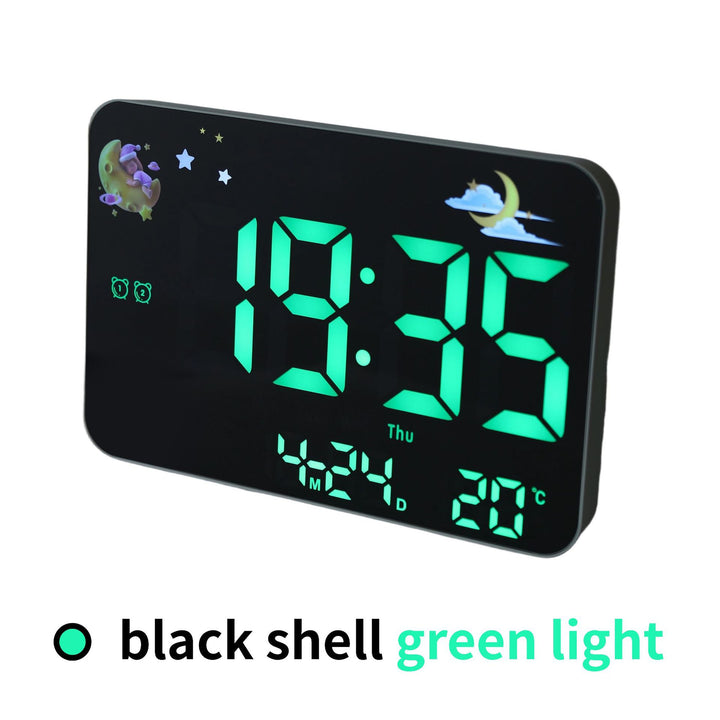 Digital alarm clock with projection and temperature display Bowlift