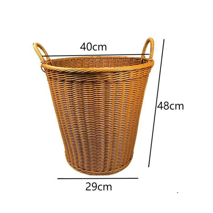 Large Decorative Woven Storage Bin Bowlift