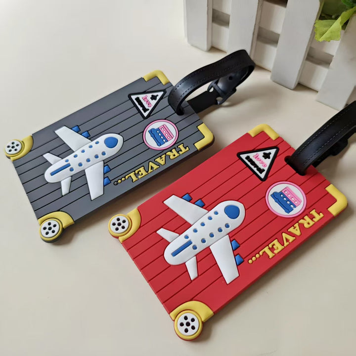 Unisex Travel-Themed Luggage Identifier Bowlift