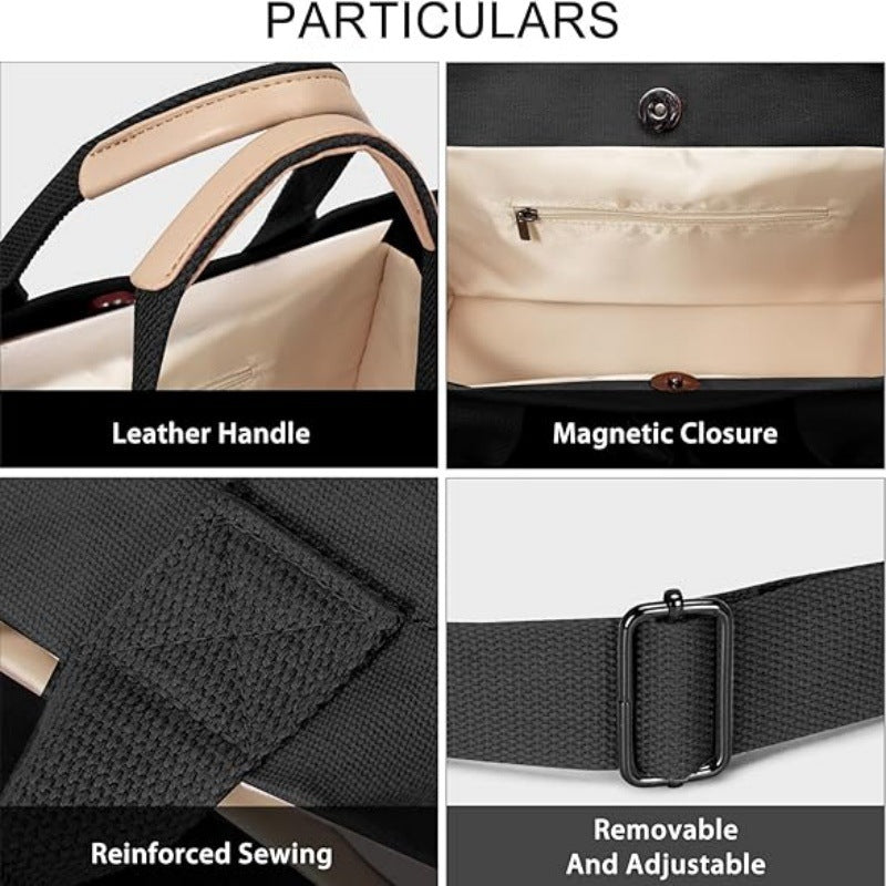 Multifunctional Laptop Bag with Removable Organizer Bowlift