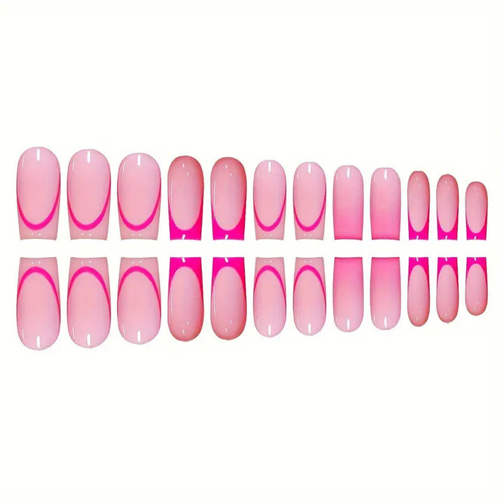 Stylish Acrylic Press-On Nail Set Bowlift