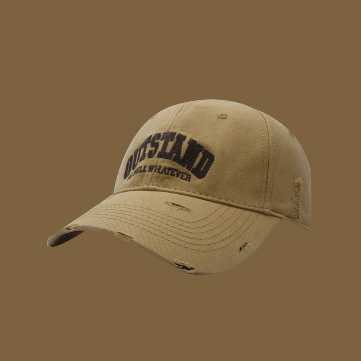 Unisex Distressed Casual Cap Bowlift