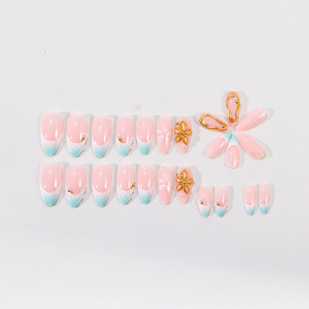 Elegant Floral Nail Art Kit Bowlift