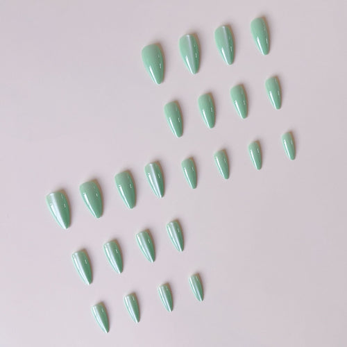 Acrylic nail set with sparkling glitter and elegant design Bowlift