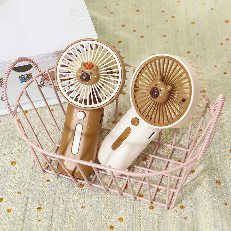 Ladies Portable Handheld Fan in Playful Animal Design Bowlift