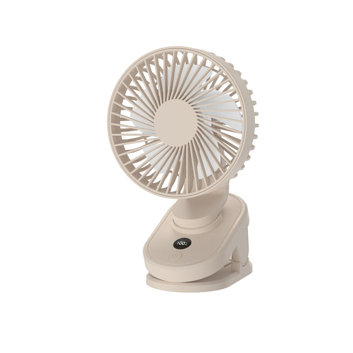 Unisex Portable Adjustable Desk Fan with Smart LED Display Bowlift