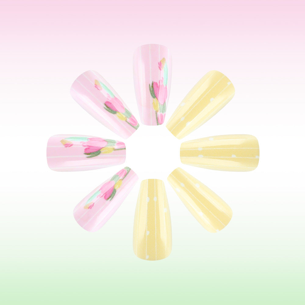 Floral Themed Nail Art Bowlift