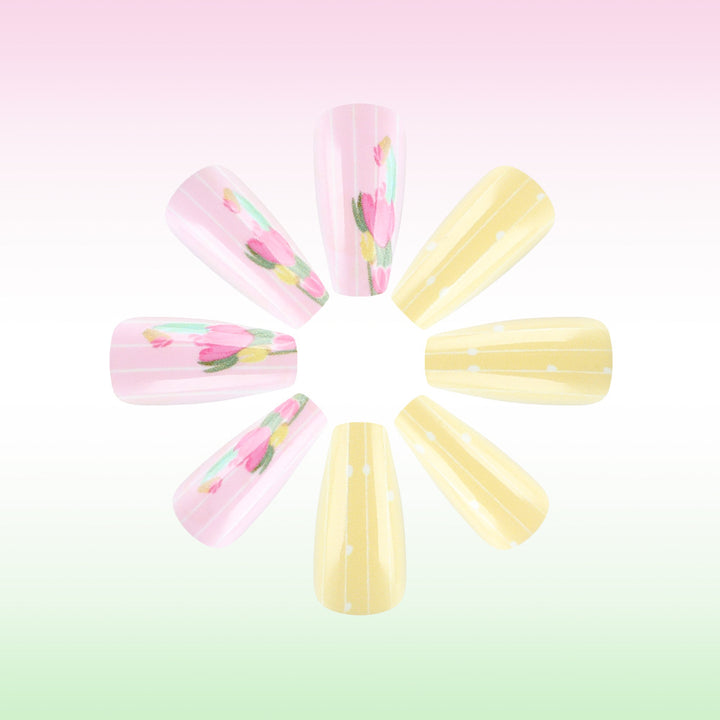 Floral Themed Nail Art Bowlift