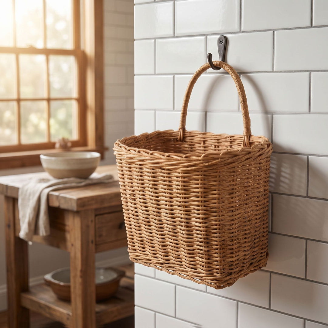 Wall basket with practical storage system Bowlift