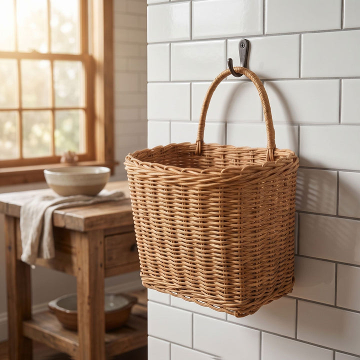 Wall basket with practical storage system Bowlift