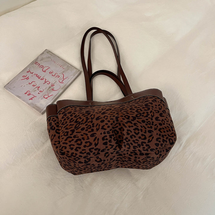 Suede Shopper Tote Bag