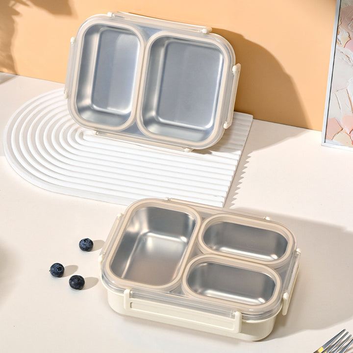 Three-Compartment Stainless Steel Bento Lunchbox Bowlift