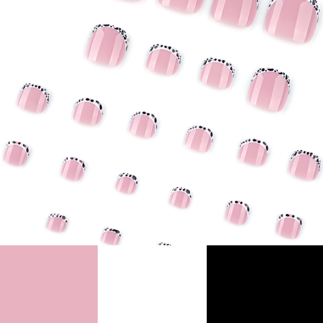 Artistic toenail design with elegant tips Bowlift