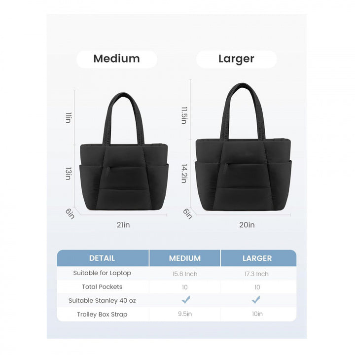 Stylish and Padded Tote Bag Bowlift