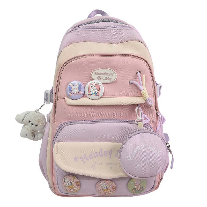 Children's Playful Character Design School Backpack Bowlift