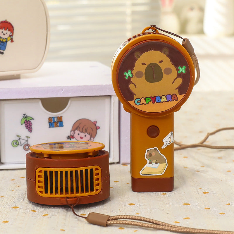 Women Portable Mini Fan with Cute Animal Design Bowlift