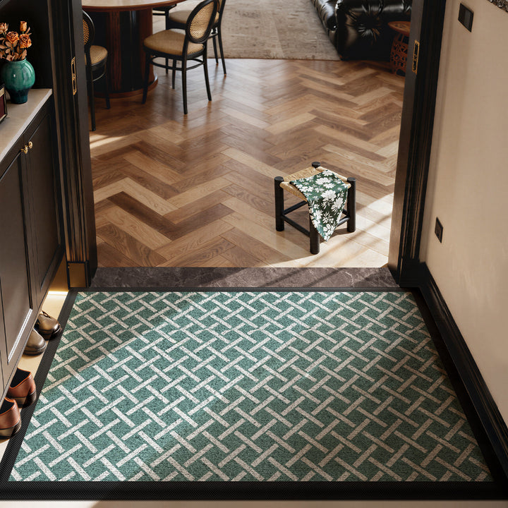 Textured Geometric Entrance Mat Bowlift